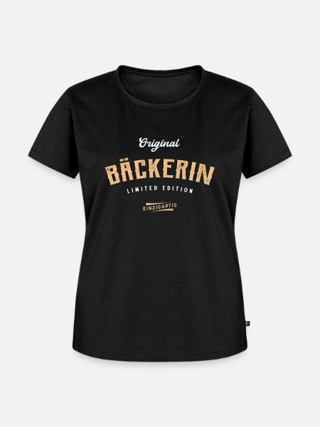 Bäckerin Limited Edition - Frauen Premium Bio T-Shirt - Schwarz