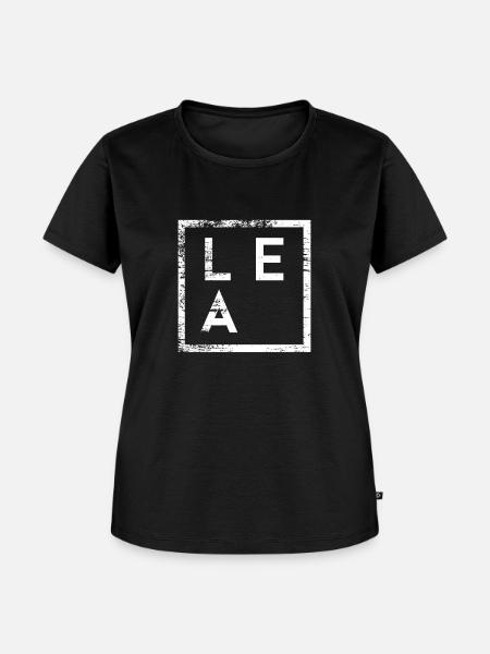 Lea Minimalismus - Frauen Premium Bio T-Shirt - Schwarz