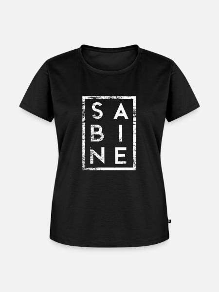 Sabine Minimalismus - Frauen Premium Bio T-Shirt - Schwarz