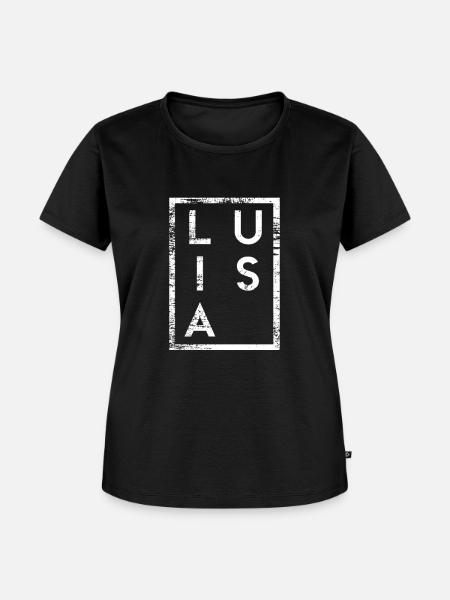 Luisa Minimalismus - Frauen Premium Bio T-Shirt - Schwarz