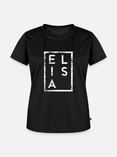 Elisa Minimalismus - Frauen Premium Bio T-Shirt - Schwarz