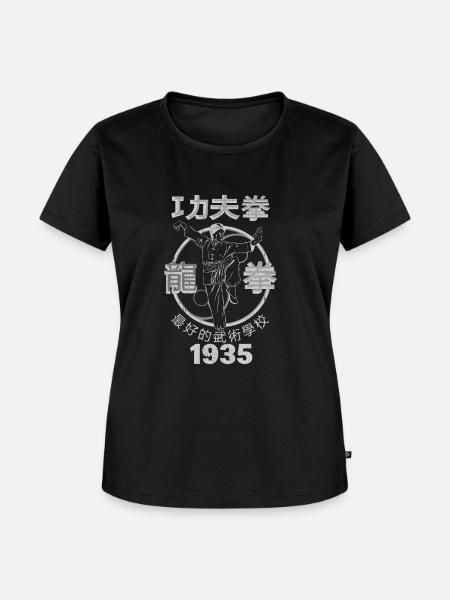 KUNG FU - Frauen Premium Bio T-Shirt - Schwarz