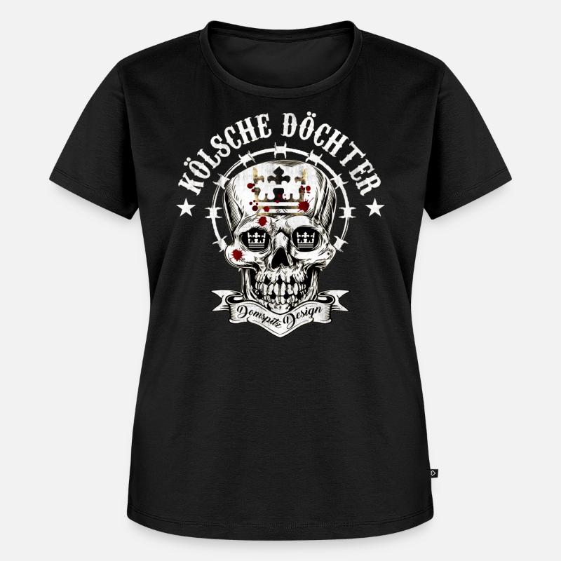 Kölsche Döchter - Frauen Premium Bio T-Shirt - Schwarz