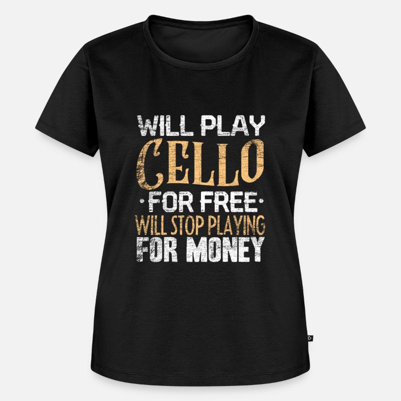violoncelle - T-shirt Premium bio Femme - noir