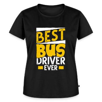 bus driver - Women's Premium Organic T-shirt - black - Front - Selfina (174cm)