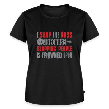 Bass guitar - Women's Premium Organic T-shirt - black - Front - Selfina (174cm)