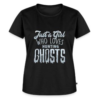 Geister - Frauen Premium Bio T-Shirt - Schwarz - Vorne - Selfina (174cm)