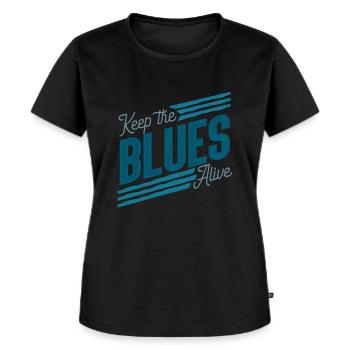 Blues - T-shirt Premium bio Femme - noir - Devant - Selfina (174cm)