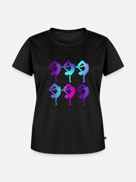 Breakdance Tänzer - Frauen Premium Bio T-Shirt - Schwarz