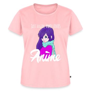 Just A Girl Who Loves Anime Gifts for Teen Girls - Women's Premium Organic T-shirt - rose - Front - AI Model Female 172 dark (172cm)