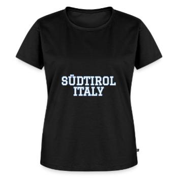 Südtirol Italien Tirol Südtiroler Tiroler - Frauen Premium Bio T-Shirt - Schwarz - Vorne - Selfina (174cm)