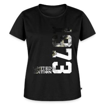 53. GEBURTSTAG LIMITED EDITION 1973 - Frauen Premium Bio T-Shirt - Schwarz - Vorne - Selfina (174cm)