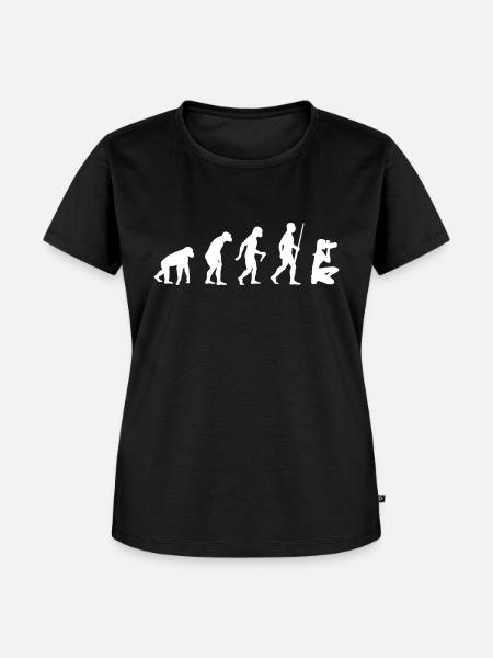 Photography Evolution - Frauen Premium Bio T-Shirt - Schwarz