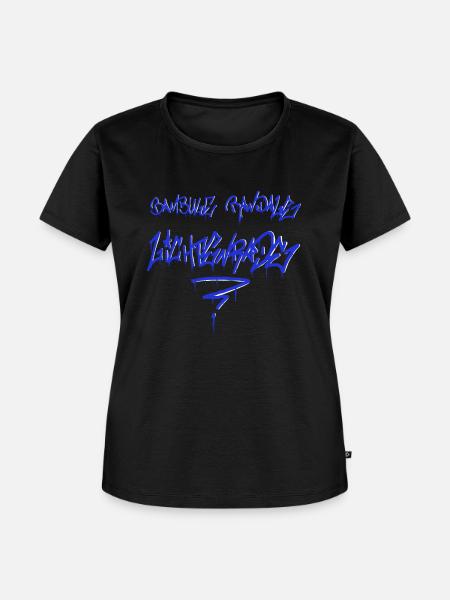 Bambule Randale Lichtenrade Graffiti - Frauen Premium Bio T-Shirt - Schwarz