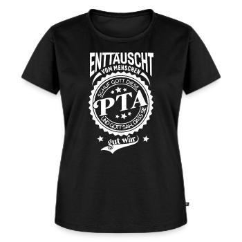 Lustiger Spruch für Beruf PTA - Frauen Premium Bio T-Shirt - Schwarz - Vorne - Selfina (174cm)