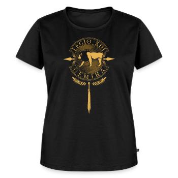 Legio XIII Gemina - Roman Legion - Women's Premium Organic T-shirt - black - Front - Selfina (174cm)