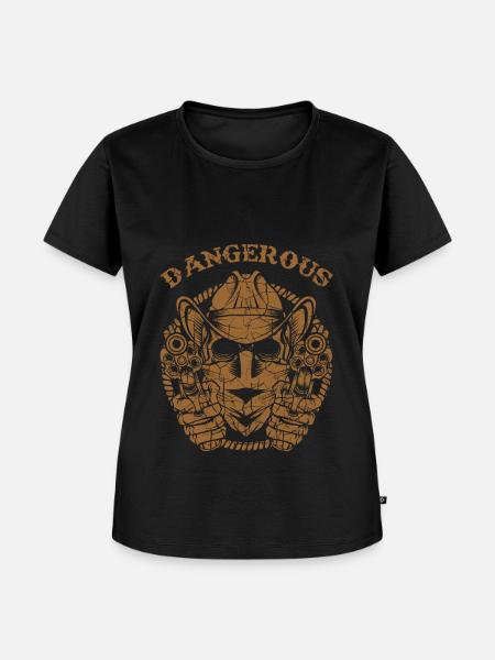 Cowboy - Frauen Premium Bio T-Shirt - Schwarz