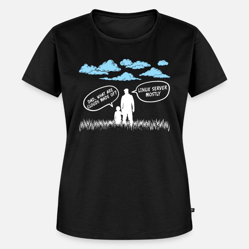 Cloud Linux Server Coder - Women's Premium Organic T-shirt - black