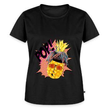 Ananas Surprise - T-shirt Premium bio Femme - noir - Devant - Selfina (174cm)