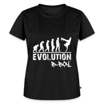 Breakdance Evolution B-Boy Breakdancer Gift - T-shirt Premium bio Femme - noir - Devant - Selfina (174cm)
