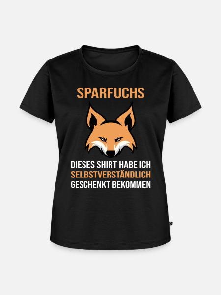 Sparfuchs Sparen Sparer - Frauen Premium Bio T-Shirt - Schwarz