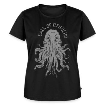 Call Of Cthulhu - Frauen Premium Bio T-Shirt - Schwarz - Vorne - Selfina (174cm)
