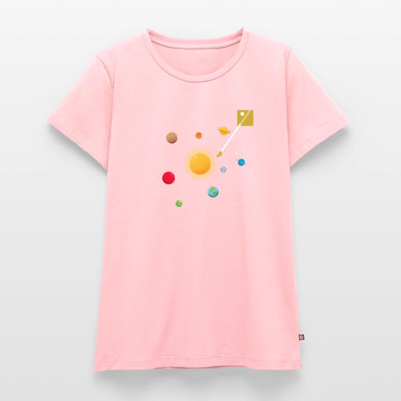 Table de mixage du système solaire Loop EDM Techno T-shirt Premium bio Femme