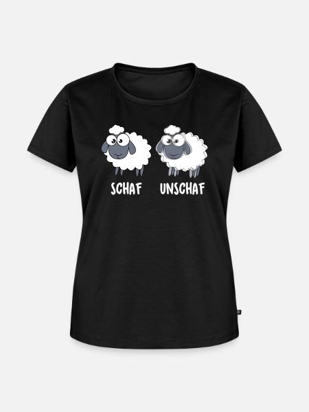 Schaf Unschaf - Frauen Premium Bio T-Shirt - Schwarz