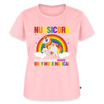 Fabuleux Nurse Magic Rain Floor - T-shirt Premium bio Femme - rose - Devant - AI Model Female 172 dark (172cm)