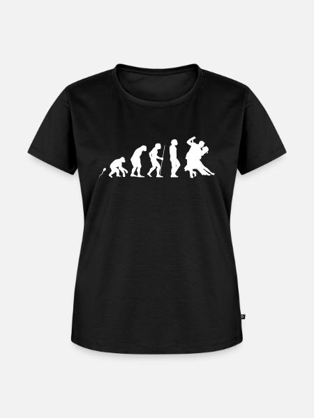 Tänzer Evolution Fun Shirt - Frauen Premium Bio T-Shirt - Schwarz