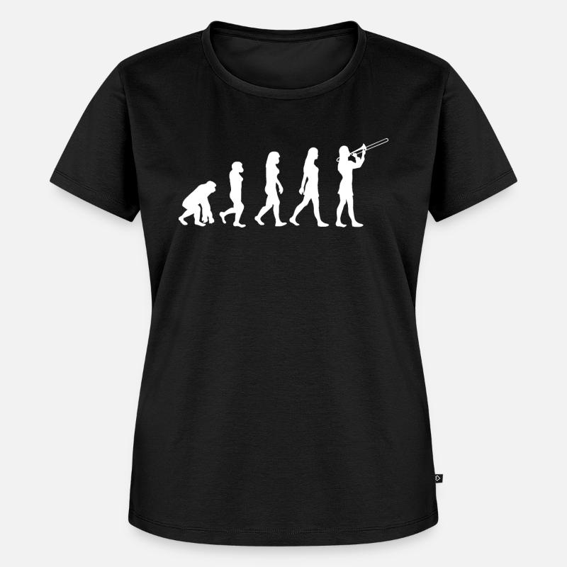 Trombone féminine Evolution - T-shirt Premium bio Femme - noir