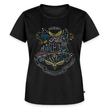 Harry Potter Hogwarts Elements - Women's Premium Organic T-shirt - black - Front - Selfina (174cm)