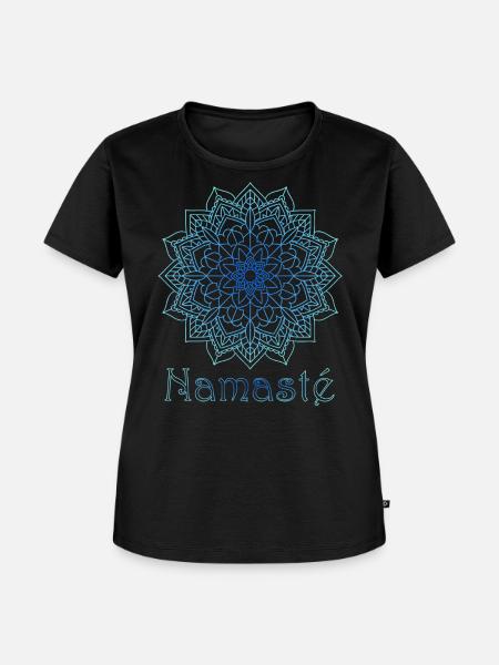 Namasté - Frauen Premium Bio T-Shirt - Schwarz