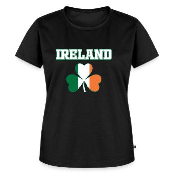 Ireland - Women's Premium Organic T-shirt - black - Front - Selfina (174cm)