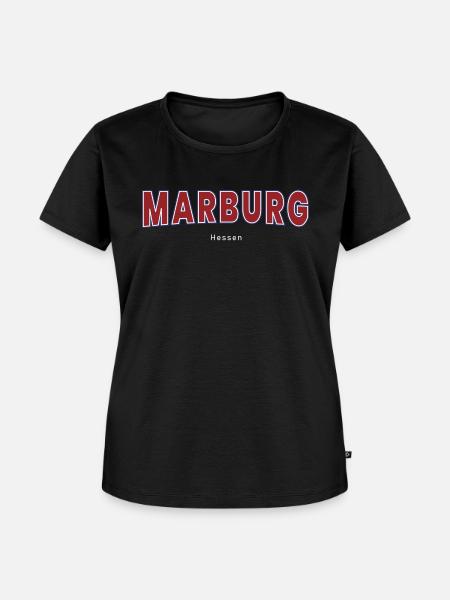 Marburg - Frauen Premium Bio T-Shirt - Schwarz