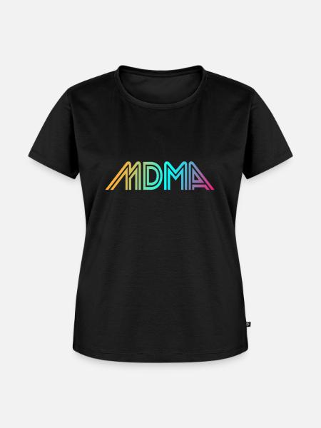 MDMA - Frauen Premium Bio T-Shirt - Schwarz