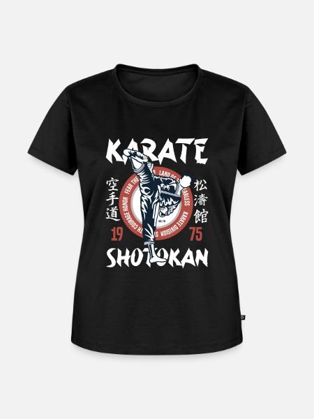 Karate Shotokan - Frauen Premium Bio T-Shirt - Schwarz