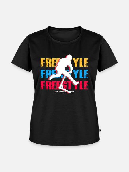 Freestyle-Roller - Frauen Premium Bio T-Shirt - Schwarz