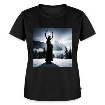 Dux Tenebrarum - Women's Premium Organic T-shirt - black - Front - Selfina (174cm)