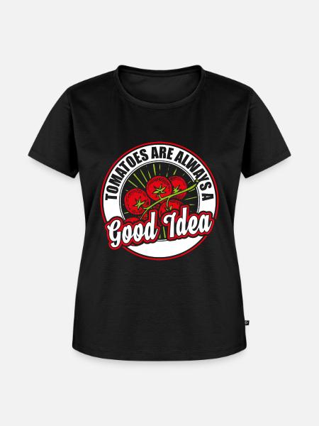 Tomaten - Frauen Premium Bio T-Shirt - Schwarz