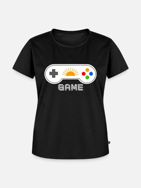 Spielkonsole Spiel - Frauen Premium Bio T-Shirt - Schwarz
