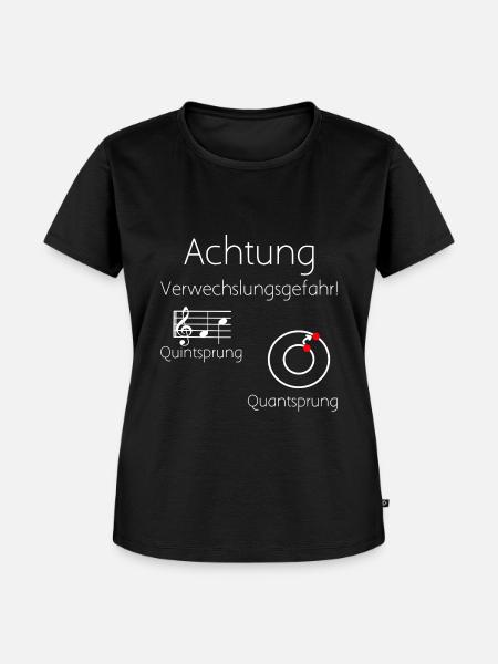 Quintsprung Quantsprung - Frauen Premium Bio T-Shirt - Schwarz