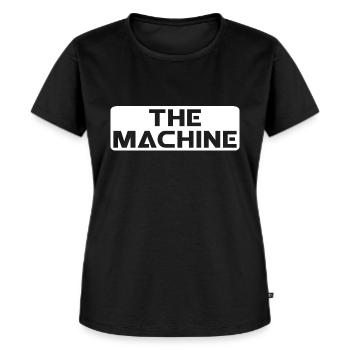 LA MACHINE nouveau - T-shirt Premium bio Femme - noir - Devant - Selfina (174cm)