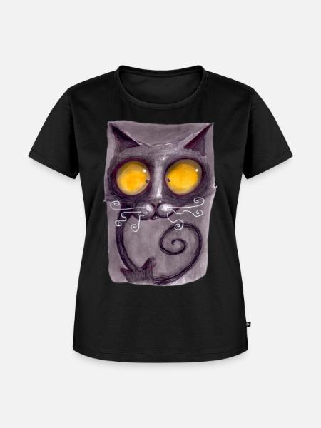 Serien-Cat 13 - Frauen Premium Bio T-Shirt - Schwarz