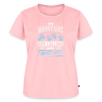 The mountains call - Women's Premium Organic T-shirt - rose - Front - AI Model Female 172 dark (172cm)