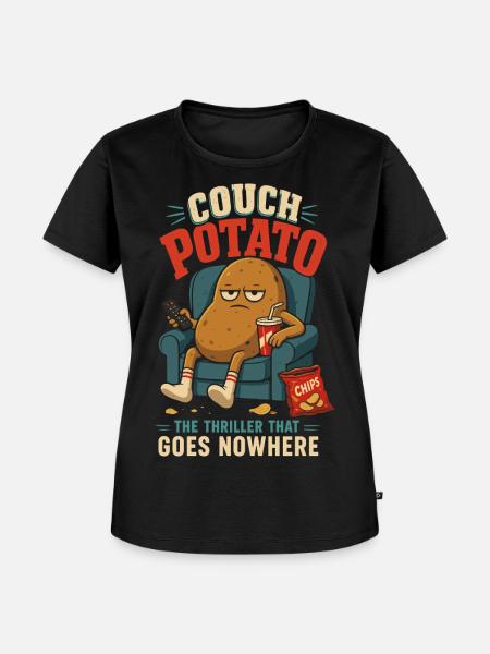 Couch Potato – Der Thriller ohne Handlung - Frauen Premium Bio T-Shirt - Schwarz
