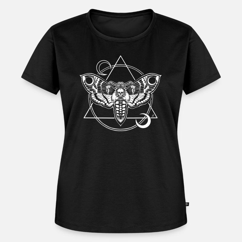 , Corpse Head, Night Moth - Women's Premium Organic T-shirt - black