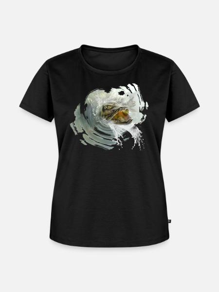 hecht karpfen zander fish - Frauen Premium Bio T-Shirt - Schwarz