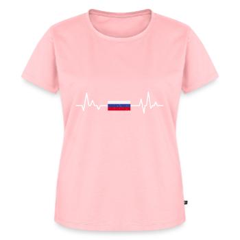 Russie - T-shirt Premium bio Femme - rose - Devant - AI Model Female 172 dark (172cm)