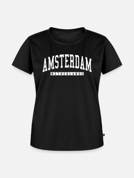 Amsterdam Underground - Frauen Premium Bio T-Shirt - Schwarz